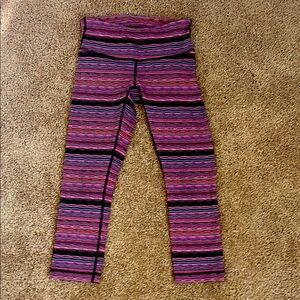 Lululemon Wonder Under Space Dye Twist Naval Blue, Size 4